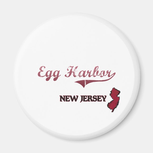 Íman Egg Harbor New Jersey City Classic (Frente)