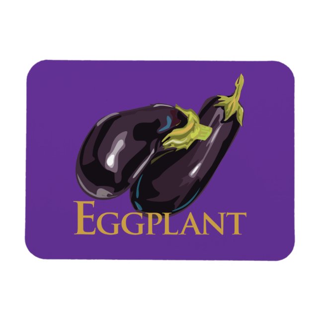 Íman EggPlant Aubgergine (Horizontal)