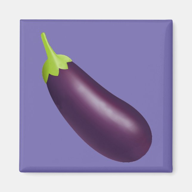 Íman EggPlant Emoji Magnet (Frente)