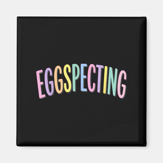 Íman Eggspecting páscoa esperando pais gravidez (Frente)