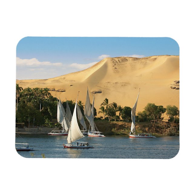Íman Egito, Assuã, Rio Nilo, veleiros Felucca, 2 (Horizontal)
