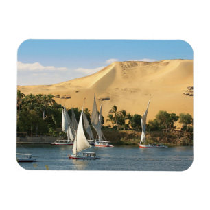 Íman Egito, Aswan, Nilo River, embarcações de navegação