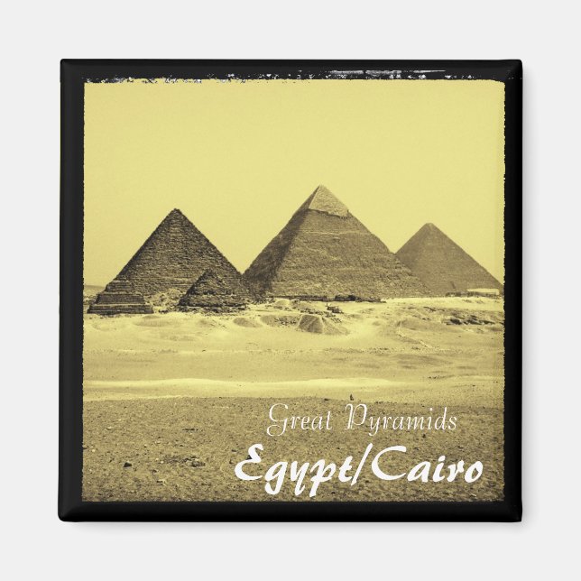 Íman Egito, Cairo, Pirâmides (Magnet) (Frente)
