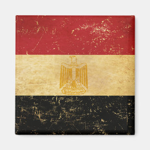 Íman Egito Flag Vintage Grunge Design Magnet