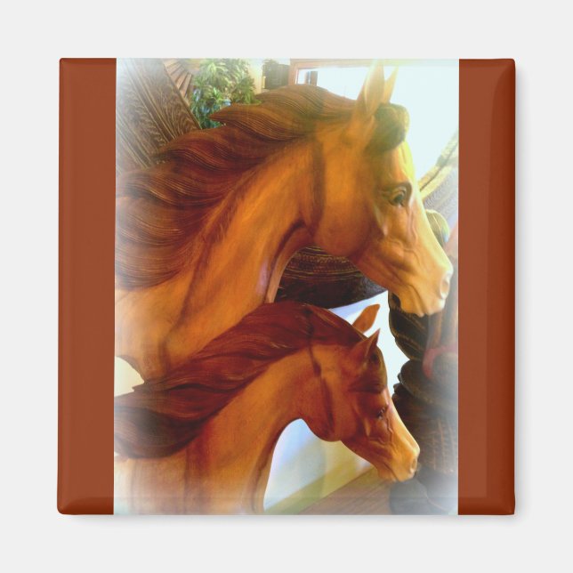 Íman égua e ímã de pônei (Frente)