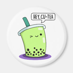Íman Ei Cu-Tea Cute Boba Tea Pun