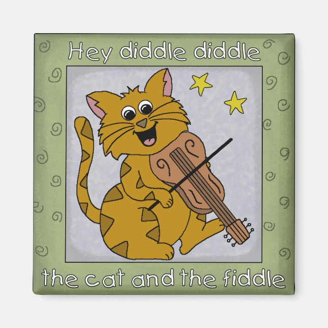 Íman Ei Diddle Diddle, Nursery Rhyme Magnet (Frente)