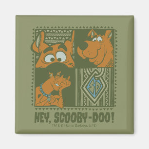 Íman Ei Scooby-Doo Tribal Square Graphic