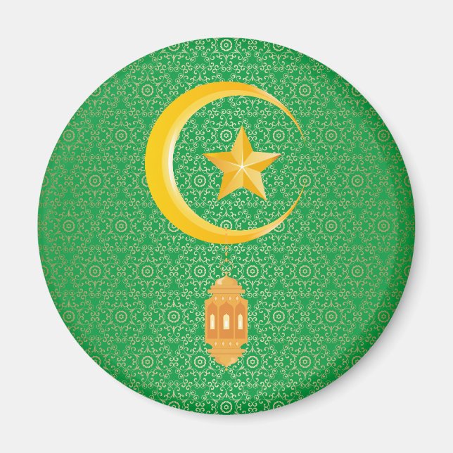 Íman Eid al Fitr Mubarak Ramadan Kareem Lua Estrela (Frente)