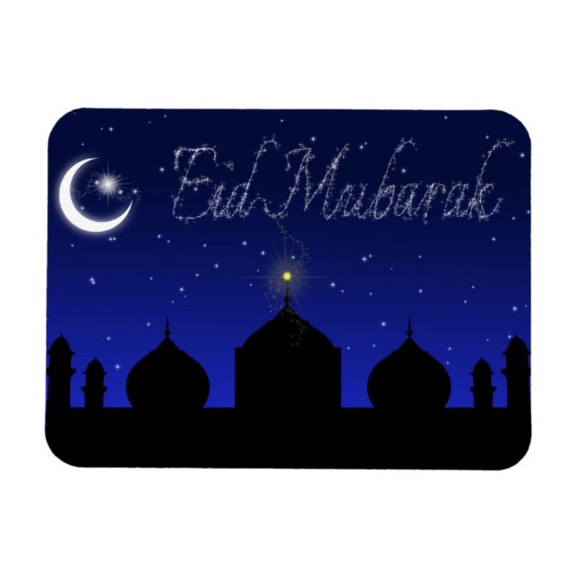 Íman Eid Mubarak - Saudação Islâmica - Imagem Flexível (Horizontal)