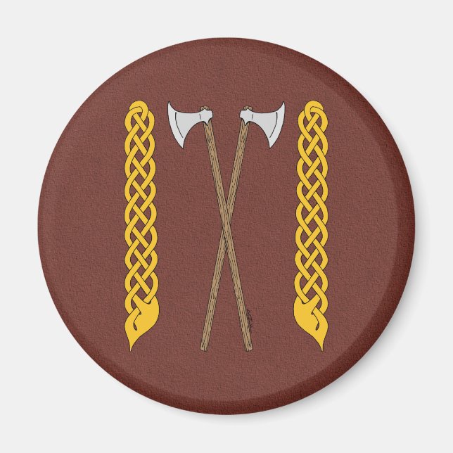 Íman Eixos Dinamarquês/Viking Cruzados com Rede de Tela (Frente)