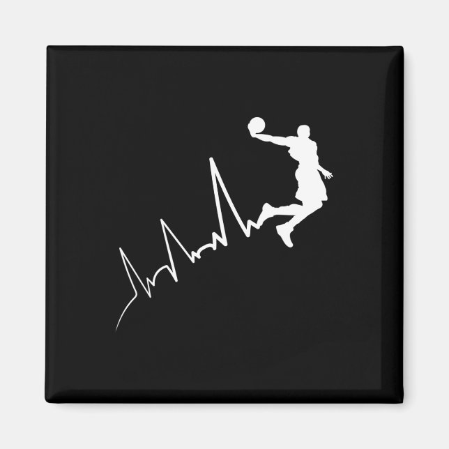 Íman Ekg Frequência Do Jogador De Bysketbyll Dunki (Frente)