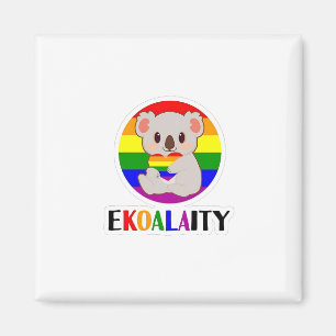 Íman Ekoalaty Equality Gay Koala Bear Engraçado LGBT Ra