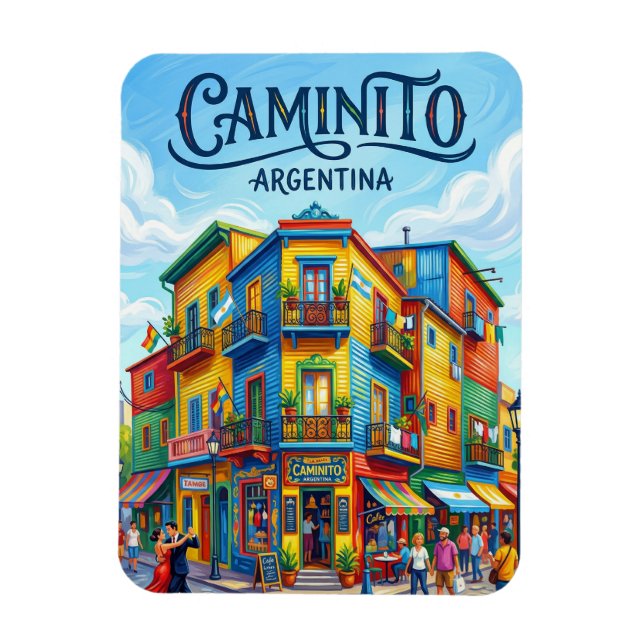 Íman El Caminito Argentina (Vertical)