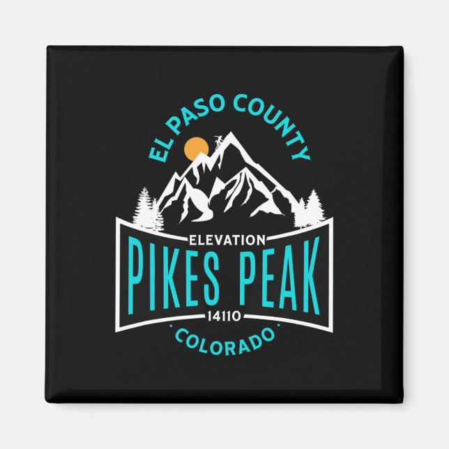 Íman El Paso County Pikes Peak Colorado Escalada  (Frente)