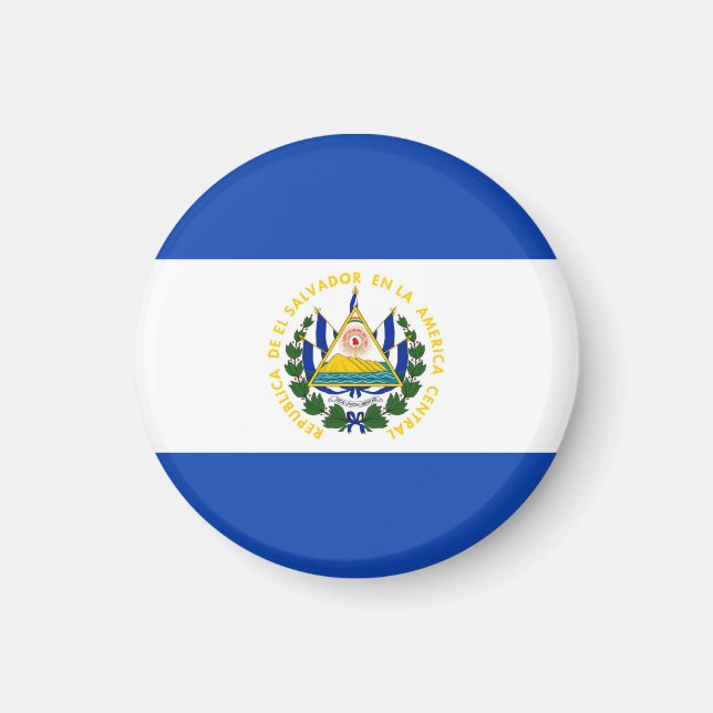 Íman El Salvador Flag Magnet (Frente)