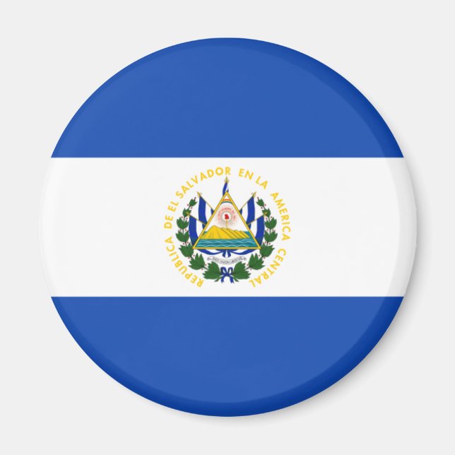 Íman El Salvador Flag Magnet (Frente)