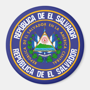 Íman El Salvador Round Emblem