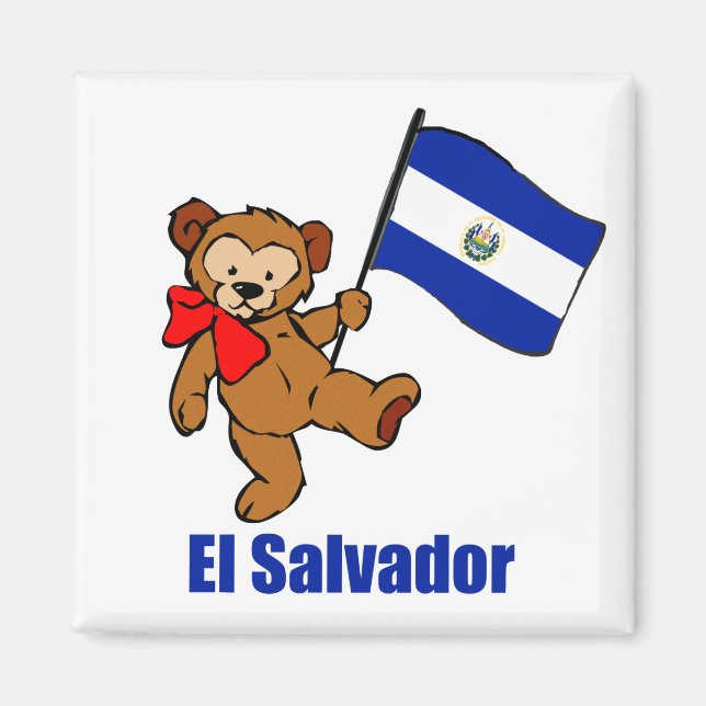 Íman El Salvador Teddy Bear (Frente)