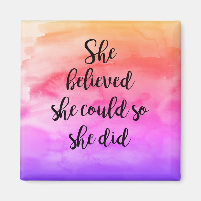 Íman Ela Acreditava Que Podia. (Frente)