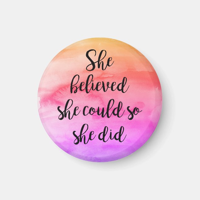 Íman Ela Acreditava Que Podia. (Frente)