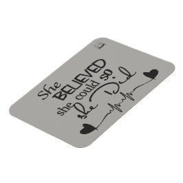 Íman Ela Acreditou Imã de geladeira