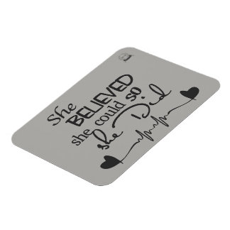 Íman Ela Acreditou Imã de geladeira