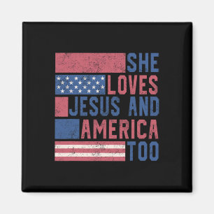 Íman Ela Ama Jesus E América No Dia 4 De Julho, Patrio