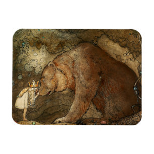 Íman “Ela Beijou o Urso” por John Bauer