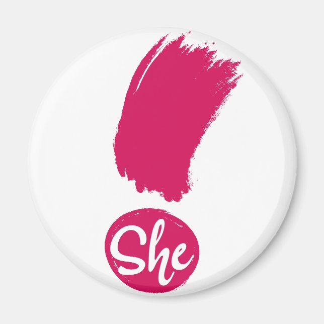 Íman Ela Exclamou Magnet (Frente)