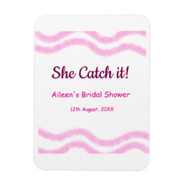 Íman Ela pega linhas em espiral rosa de aquarela casame