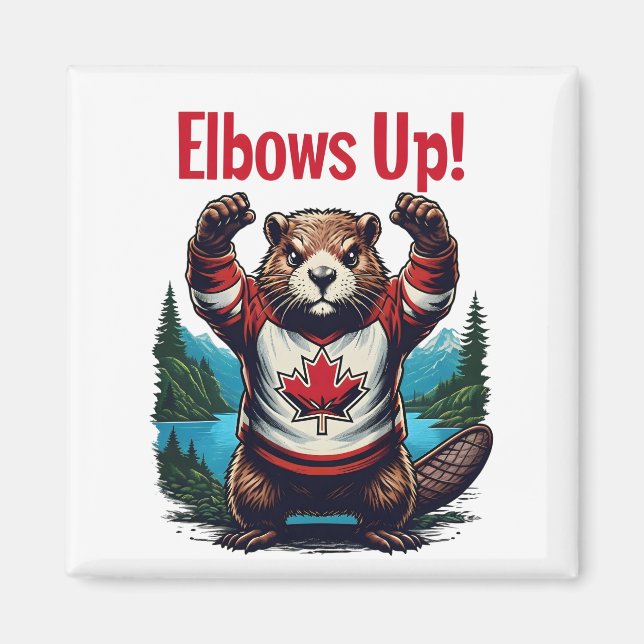 Íman Elbows Up Canadá (Frente)