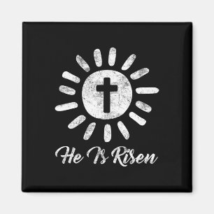 Íman Ele É Risen Cross Vintage Felz pascoa