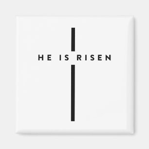 Íman Ele É Risen Cruzando Jesus Páscoa Cristãos 1