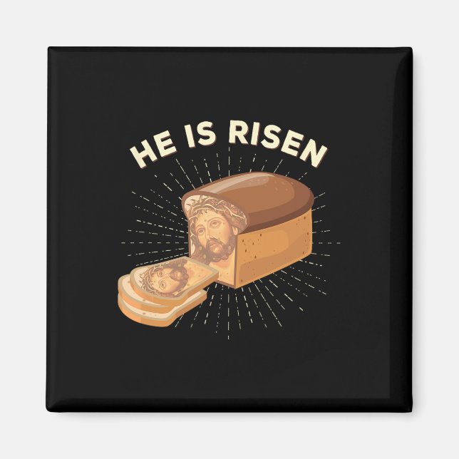 Íman Ele É Risen Jesus Cristo, Páscoa Pun Christian Bre (Frente)
