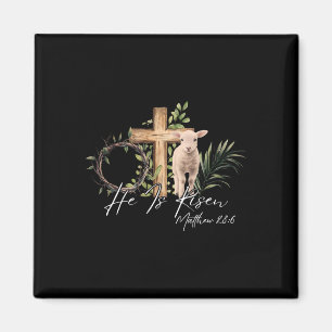 Íman Ele É Risen Ovelino Cruzando Jesus Gosto Cristão