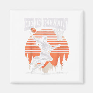 Íman Ele É Rizzin Funny Jesus Páscoa de Basquete Christ