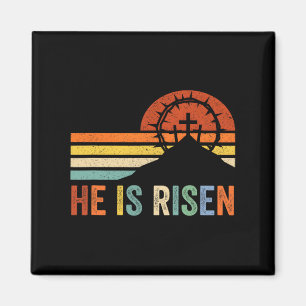Íman Ele Está Riscado Cruzando Jesus Dia da Páscoa Reli