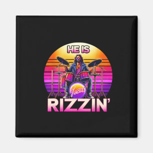 Íman Ele Está Rizzando Jesus Tem Rizzen Retro Christian