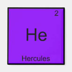 Íman Ele - Hércules - Símbolo de Elemento de Química