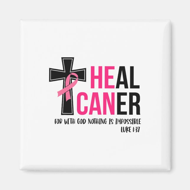 Íman Ele Pode Curar Cancer De Fita Cristã Cancer (Frente)