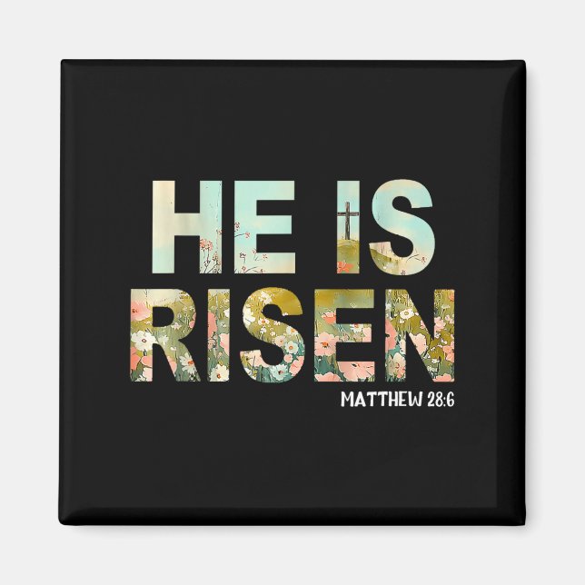 Íman Ele ressuscitou boho páscoa cristão jesus (Frente)