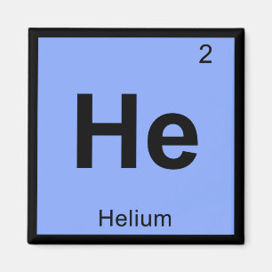 Íman Ele - Símbolo da Tabela Periódica Química do Hélio