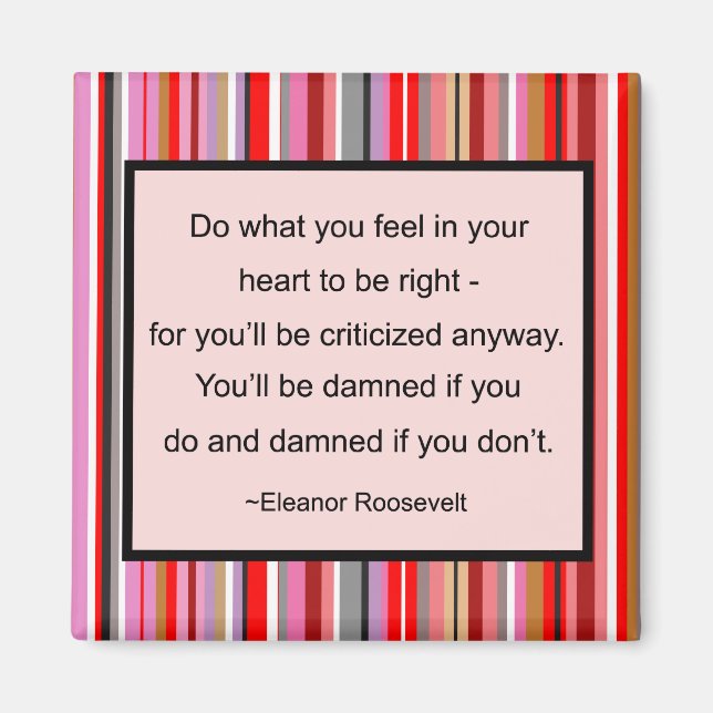 Íman Eleanor Roosevelt Quote Magnet (Frente)