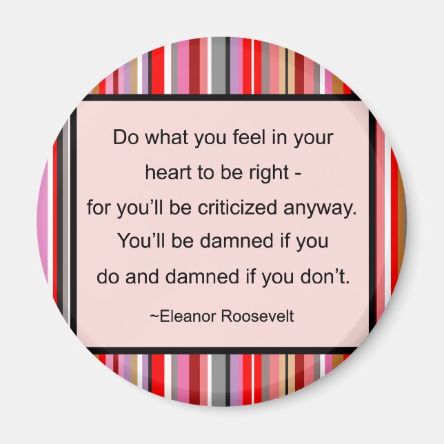Íman Eleanor Roosevelt Quote Magnet (Frente)