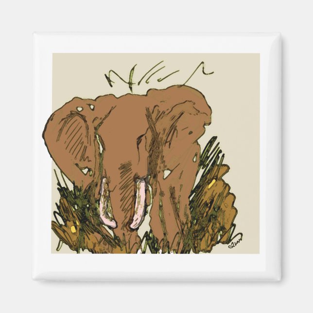 Íman elefante (Frente)