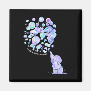 Íman Elefante Azul Roxo Lloons Prevenção ao Suicídio Aw