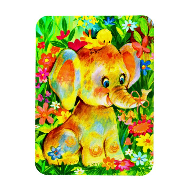 Íman elefante bebê (Vertical)