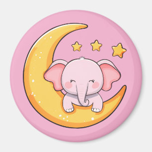 Íman Elefante-bebê rosa