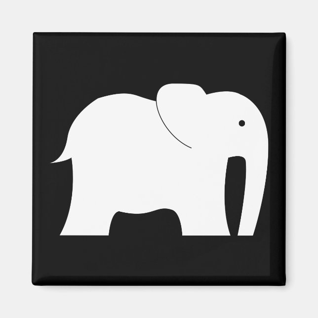Íman Elefante Branco (Frente)